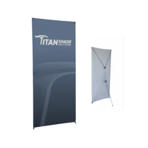 x-banner with pvc print